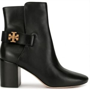 Tory Burch Kira Bootie Ankle Boot Black Leather 9.0